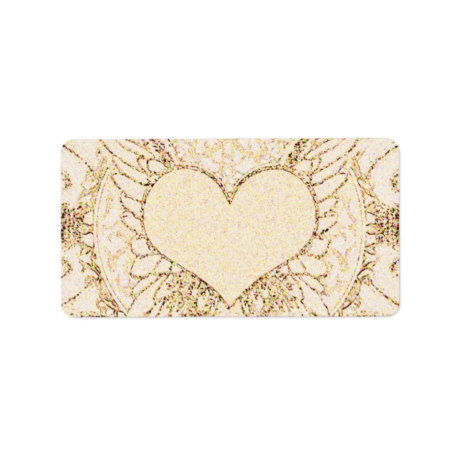 Angel Wings and Heart Label (Front)