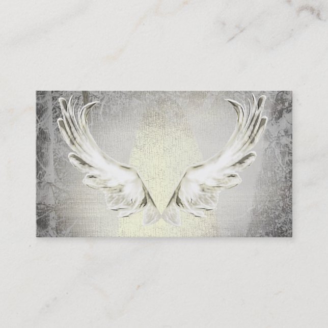 Angel Wings Angels Light Tree Business Cards (Front)