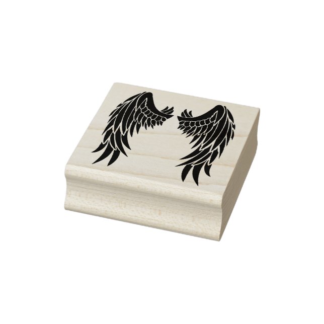 angel wings art stamp (Stamp)