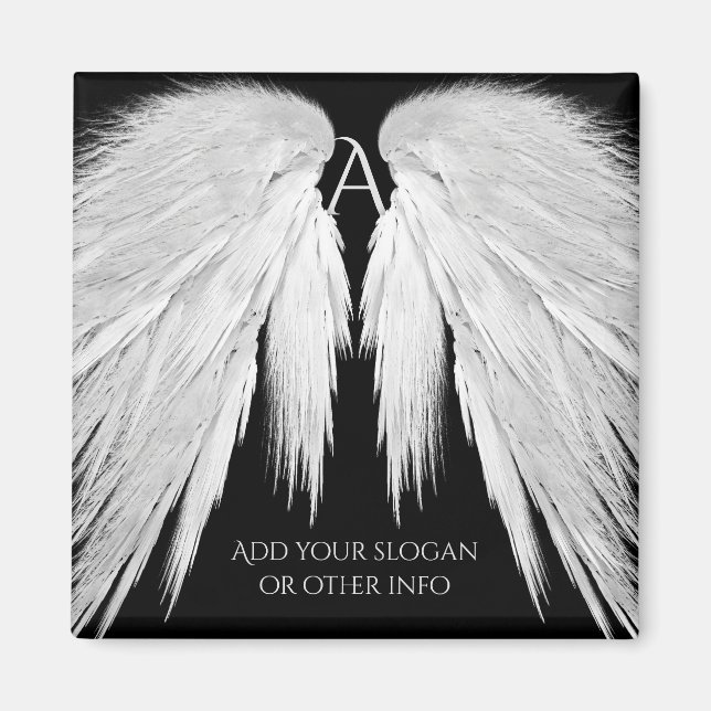 ANGEL WINGS Black Magnet (Front)