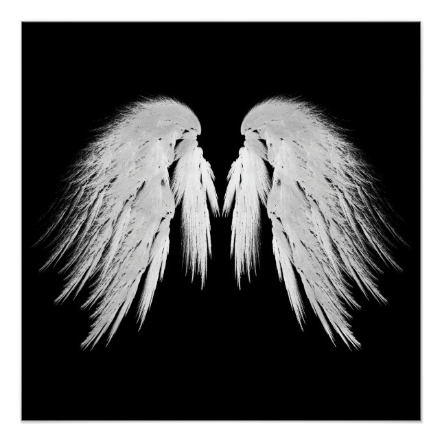 ANGEL WINGS Black Poster (Front)