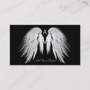 ANGEL WINGS Black You Pick Colour Custom Business Card