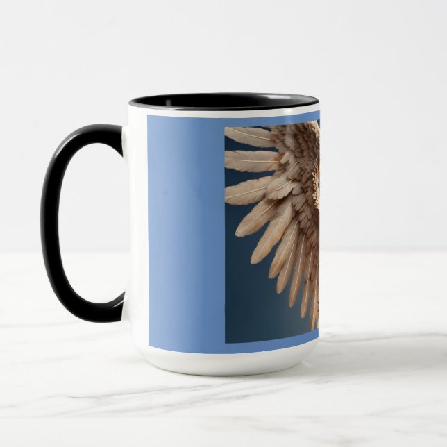 Angel Wings Blue Mug (Left)