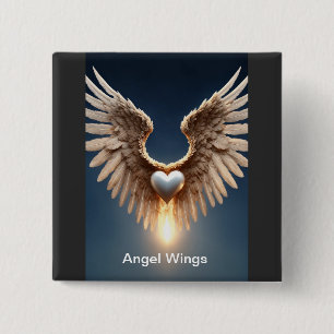 Angel Wings Buttons