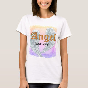 Angel Wings custom name T-Shirt