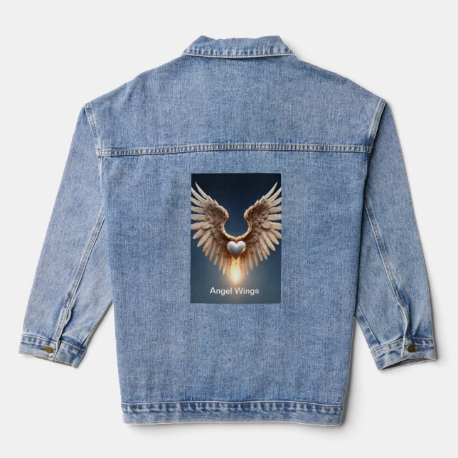 Angel Wings Denim Jacket (Back)