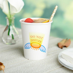 Angel Wings Do Not Disturb Paper Cups
