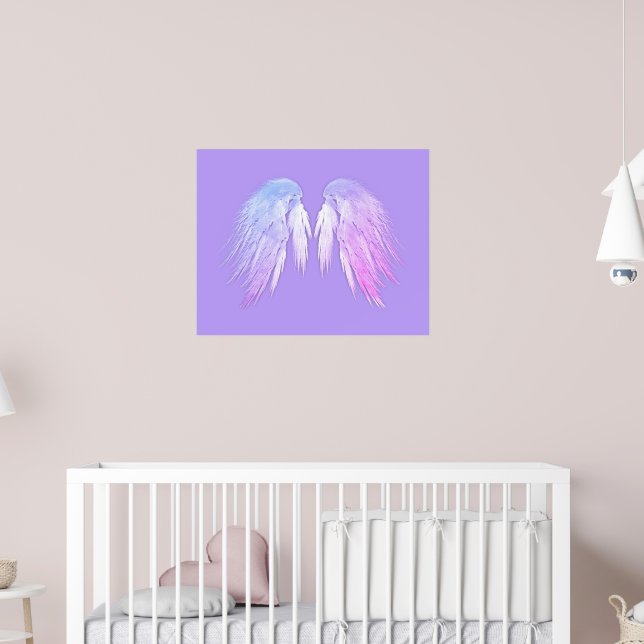 ANGEL WINGS Fairy Purple Poster (Nursery 2)