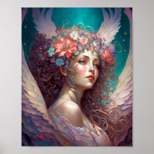 Angel Wings Fantasy Art Poster