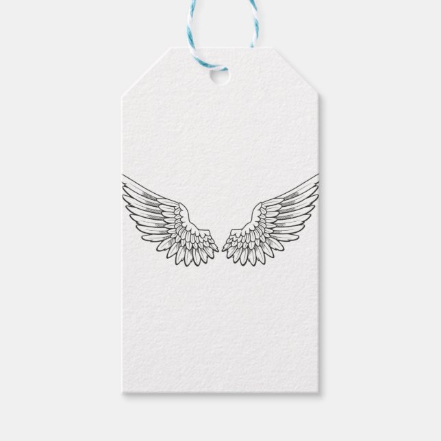 angel wings gift tags (Front)