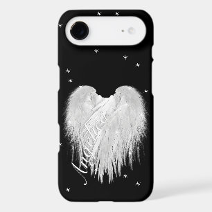 ANGEL WINGS Heart Black Starry Night