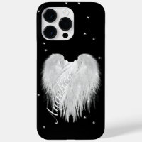 ANGEL WINGS Heart Black Starry Night