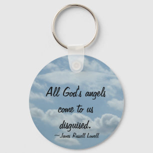 Angel Wings in the Clouds Key Chain