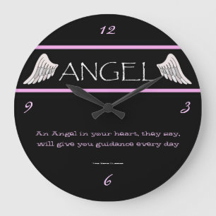 Angel Wings Large Wall Large Clock