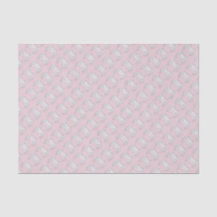 ANGEL WINGS Light Pink Customizable Pattern Tissue Paper