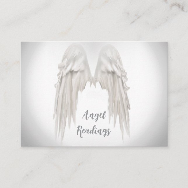 Angel Wings Light, Spiritual, Reiki, business card (Front)