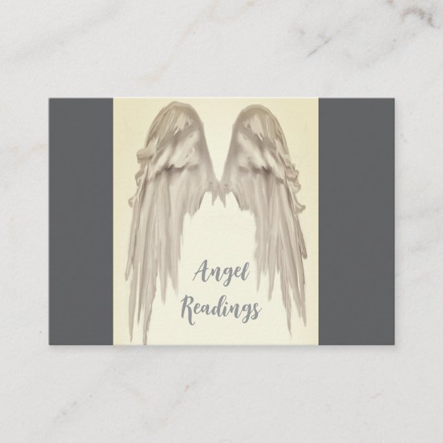 Angel Wings Light, Spiritual, Reiki, business card (Front)