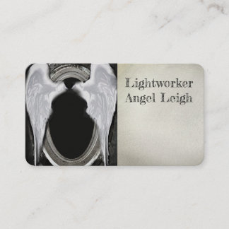 Angel Wings Light, Spiritual, Reiki, business card