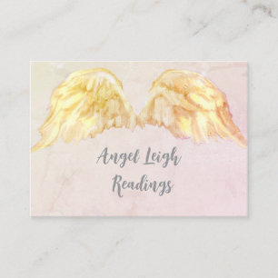 Angel Wings Light, Spiritual, Reiki, business card