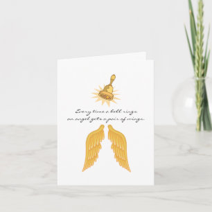 Angel wings note card