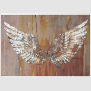 Angel Wings of Time Decoupage Tissue Paper