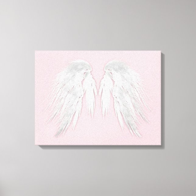 ANGEL WINGS Pink Canvas Print (Front)