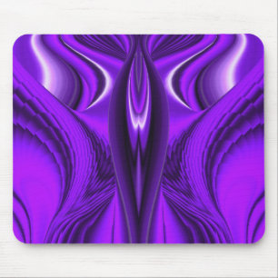 Angel Wings, Purple Abstract Fantasy Rainbow-Art Mouse Pad