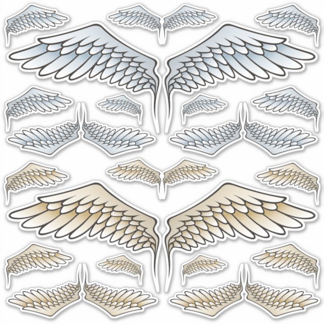 Angel Wings Set Stickers (Front)