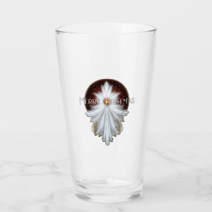 Angel Wings Snowflake Merry Christmas TW ISO Glass
