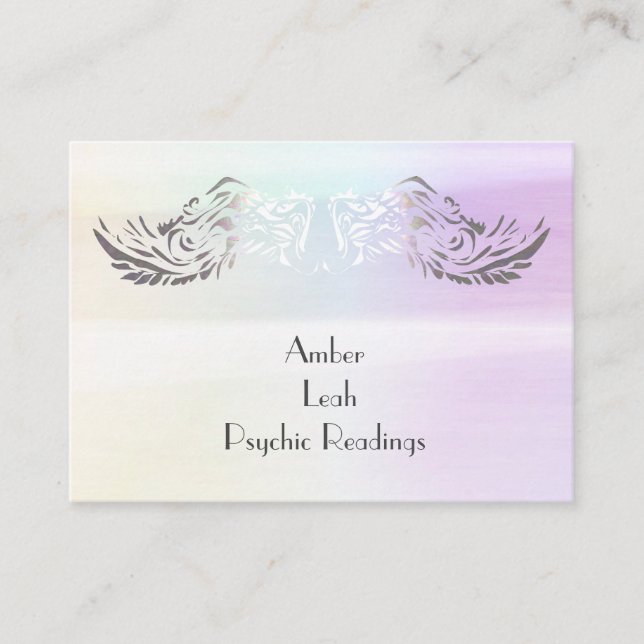 Angel Wings Spiritual Lightworker Business Card (Front)