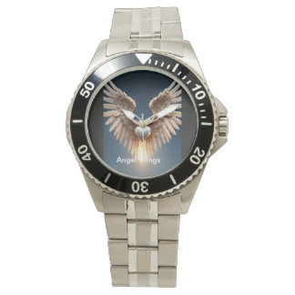 Angel Wings Stainless Steel Bracelet e-Watch Watch