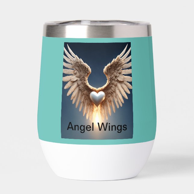 Angel Wings Water Bottle (Back)