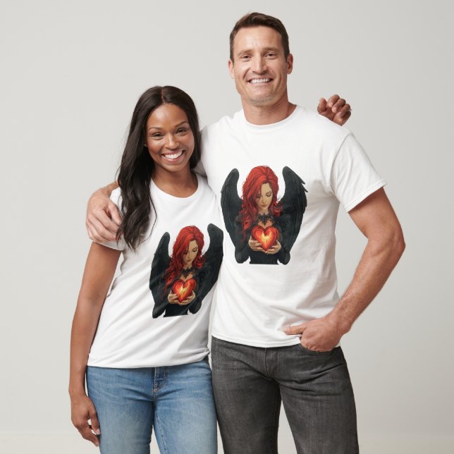 Angel With a Glowing Heart T-Shirt (Unisex)