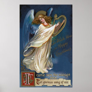 Angel with a Harp Poster