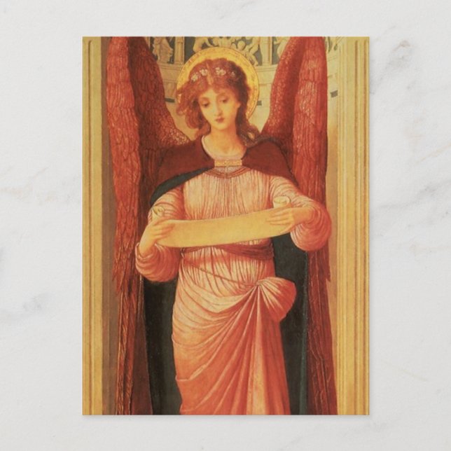 Angel with a Scroll by John Melhuish Strudwick Postcard (Front)