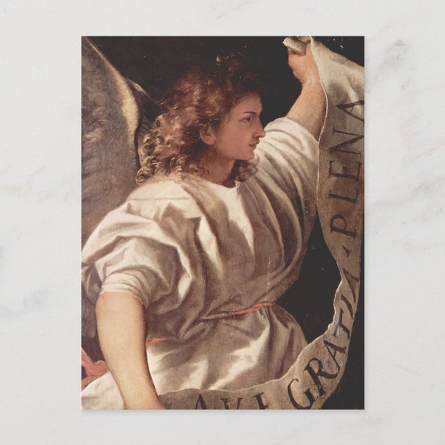 Angel with Banner 1522 Postcard (Front)