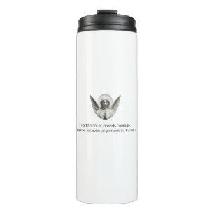 Angel with Biblical verse - "Strengthen yourself a Thermal Tumbler