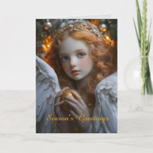 Angel With Christmas Ornament 