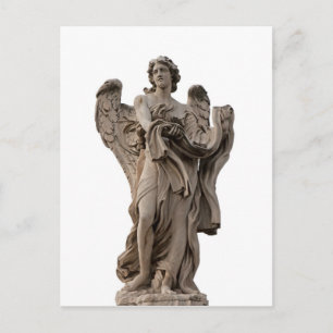 Angel with garment and dice , Rome Postcard
