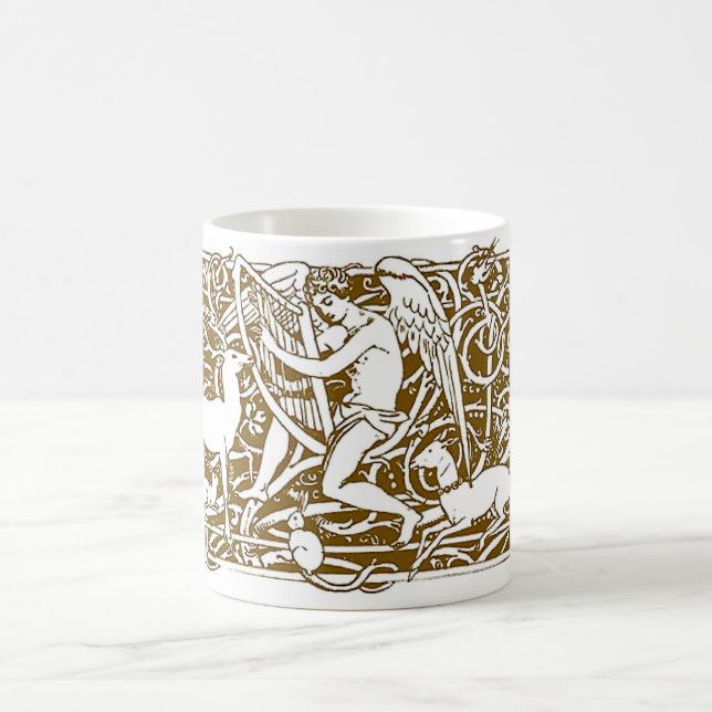 Angel with Harp Coffee Mug (Center)