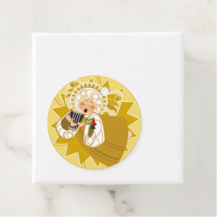 Angel with Harp Gift Tag