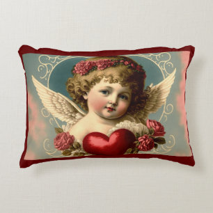 Angel With Heart Accent Pillow