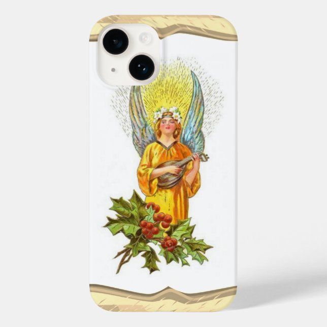 Angel With holly And Mandolin  Case-Mate iPhone Case (Back)
