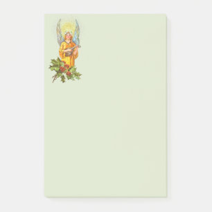 Angel With Holly And Mandolin  Post-it Notes