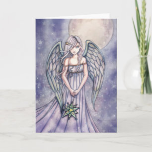 Angel With Star Ornament Card by Molly Harrison