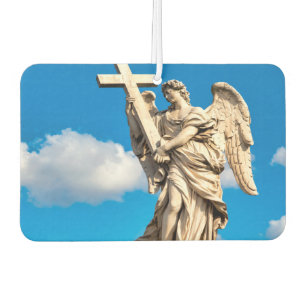 Angel with the Cross Air Freshener
