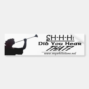 ANGEL WITH TRUMPET LT BUMPER STICKER