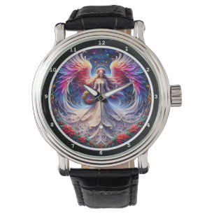 Angel with Wings on a Decorative Dial Watch