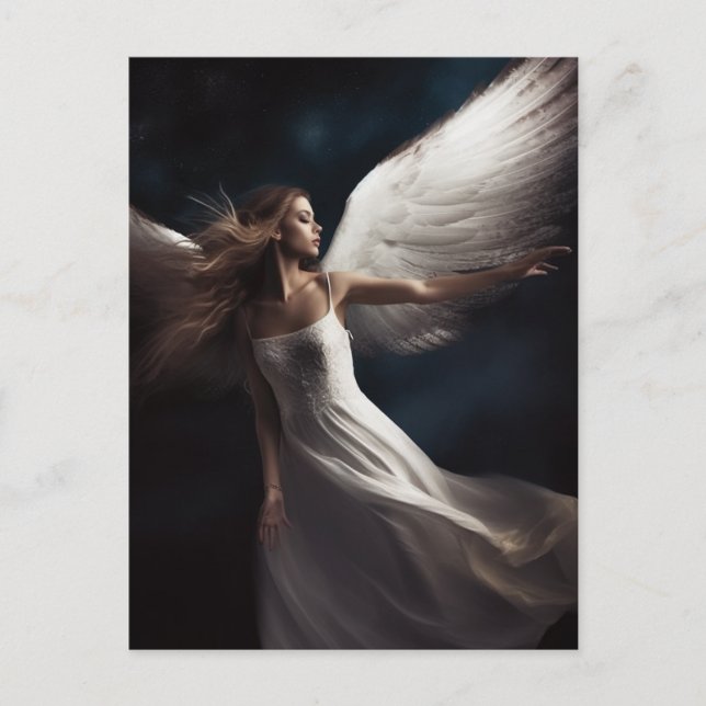 Angel Woman Photography Postcard (Front)