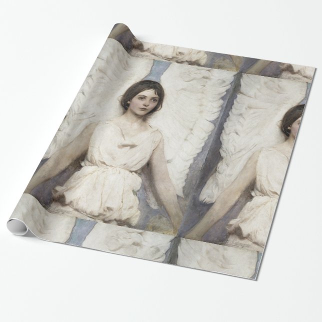 Angel Wrapping Paper (Unrolled)